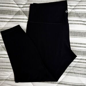 Lululemon Black High-Waisted Align Crop Leggings